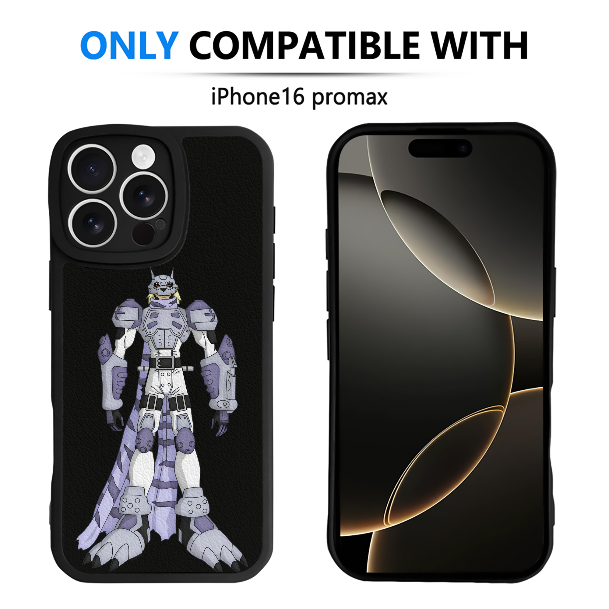 （画像用） Digimon デジタルモンスター/デジモン 【iPhone 16シリーズ対応】シリコンスマホケース（レザー調） 材質：シリコン